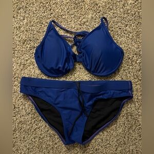 Blue Women's Swimwear Set